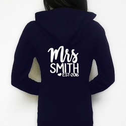 MRS Personalised Zip Up Hoodie